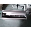 广东生产毛刷线盒翻盖厂家 4孔位银色多功能桌面线盒屏风穿线孔