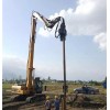 沃尔沃460挖掘机13米打桩臂打拔水泥管桩打桩机挖掘机